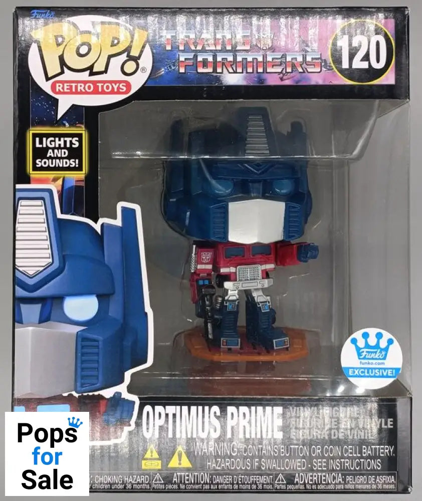 #120 Optimus Prime (Lights & Sound) 6 Inch - Transformers Funko POP - PopsforSale.co.uk