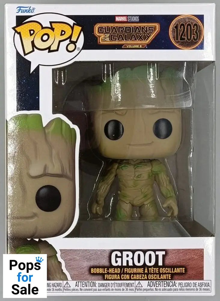 #1203 Groot Marvel Guardians of the Galaxy 3 Funko POP - PopsforSale.co.uk