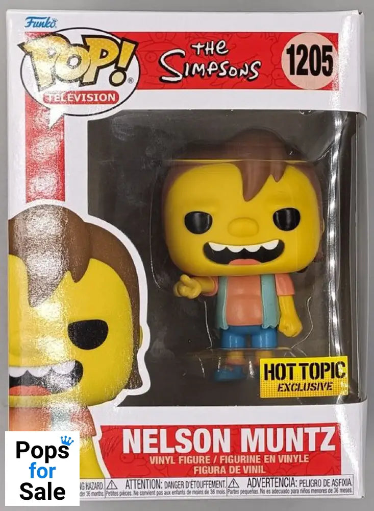 #1205 Nelson Muntz - The Simpsons Funko POP - PopsforSale.co.uk