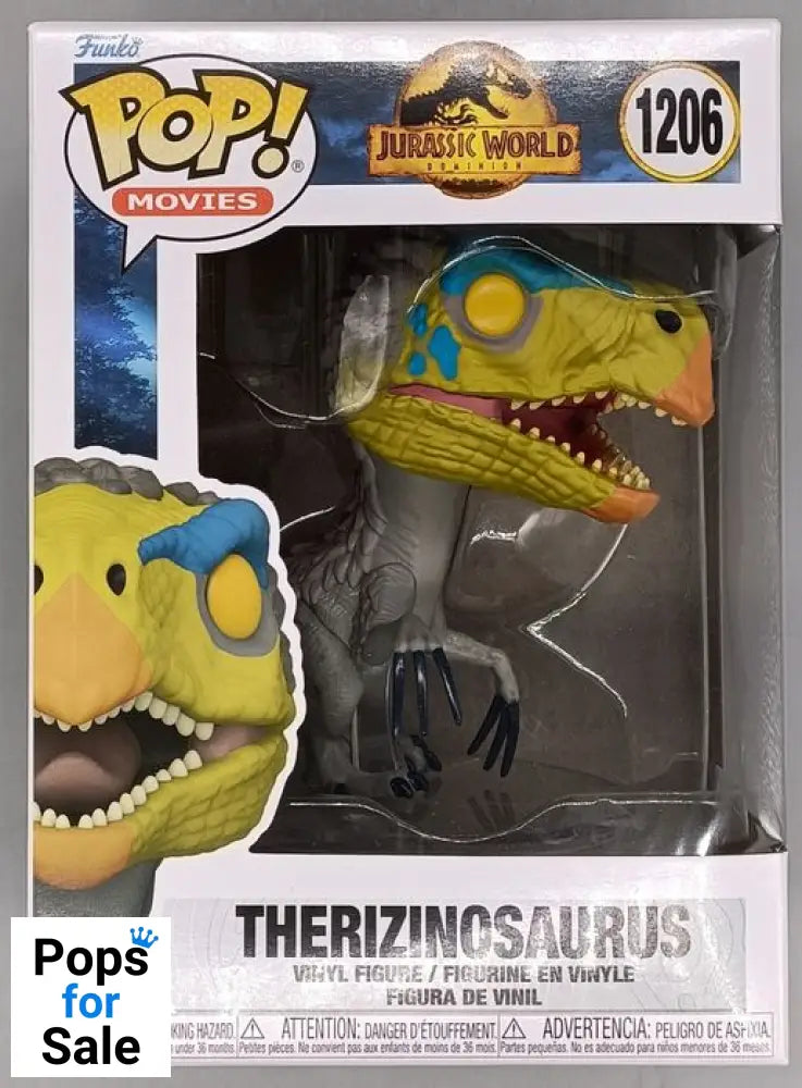 #1206 Therizinosaurus - Jurassic World Dominion Funko POP - PopsforSale.co.uk