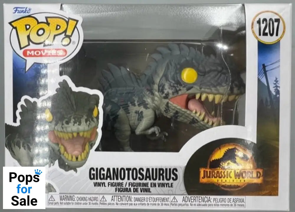 #1207 Giganotosaurus - Jurassic World Dominion Funko POP - PopsforSale.co.uk