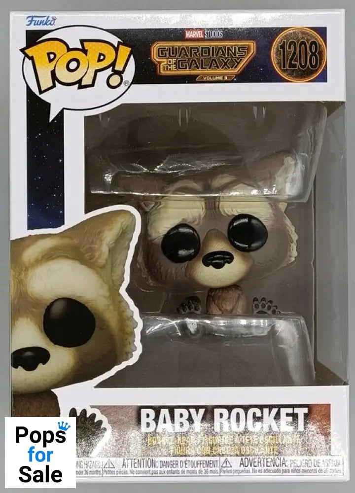 1208 Baby Rocket - Marvel Guardians Of the Galaxy 3 Funko POP