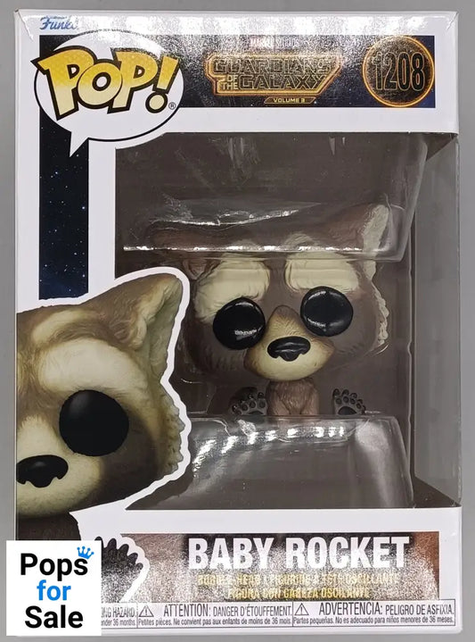 1208 Baby Rocket - Marvel Guardians of the Galaxy Vol. 3 Funko POP - Box Damaged