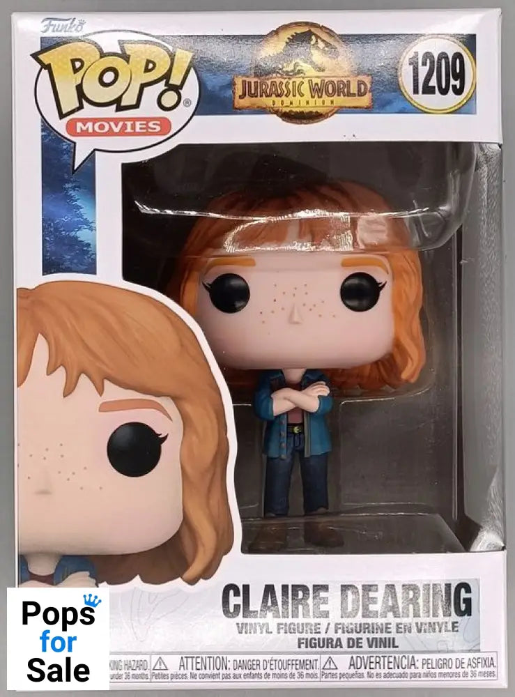 #1209 Claire Dearing - Jurassic World Dominion Funko POP - PopsforSale.co.uk