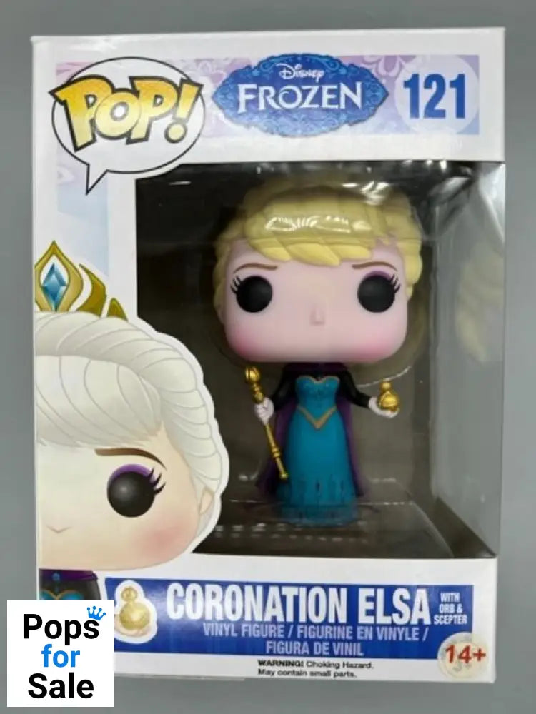 #121 Coronation Elsa (w/ Orb & Scepter) - Disney Frozen Funko POP