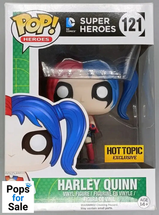 #121 Harley Quinn (New 52- Suicide Squad) DC Super Heroes Box Damaged Funko POP