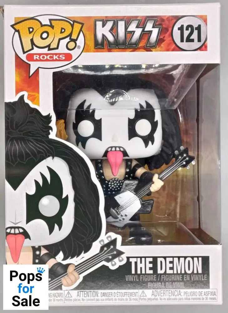 121 The Demon - KISS - Gene Simmons - Box Damaged Funko POP