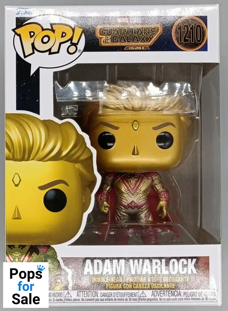 1210 Adam Warlock - Marvel Guardians Of the Galaxy 3 - Box Damaged Funko POP