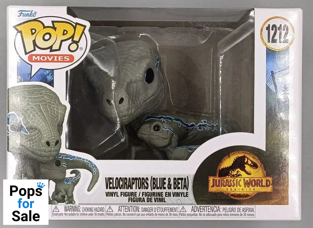 #1212 Velociraptors (Blue & Beta) Jurassic World Dominion Funko POP