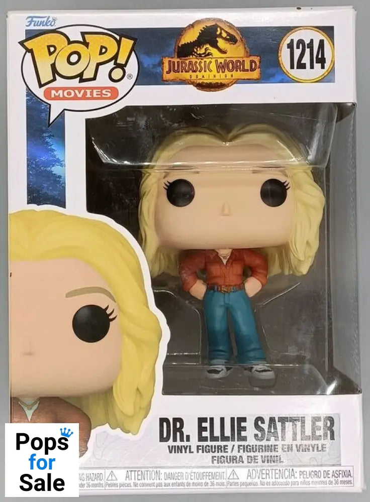 1214 Ellie Sattler - Jurassic World Dominion - Box Damaged Funko POP