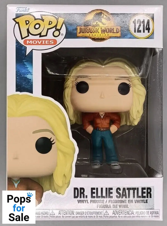 #1214 Ellie Sattler - Jurassic World Dominion - Brand New Funko POP in Protector - PopsforSale.co.uk