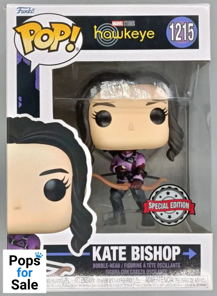 #1215 Kate Bishop - Marvel Hawkeye - Box Damaged Funko POP - PopsforSale.co.uk