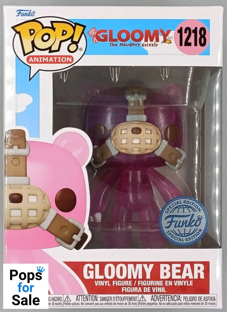 #1218 Gloomy Bear (Translucent) - Naughty Grizzly Funko POP - PopsforSale.co.uk