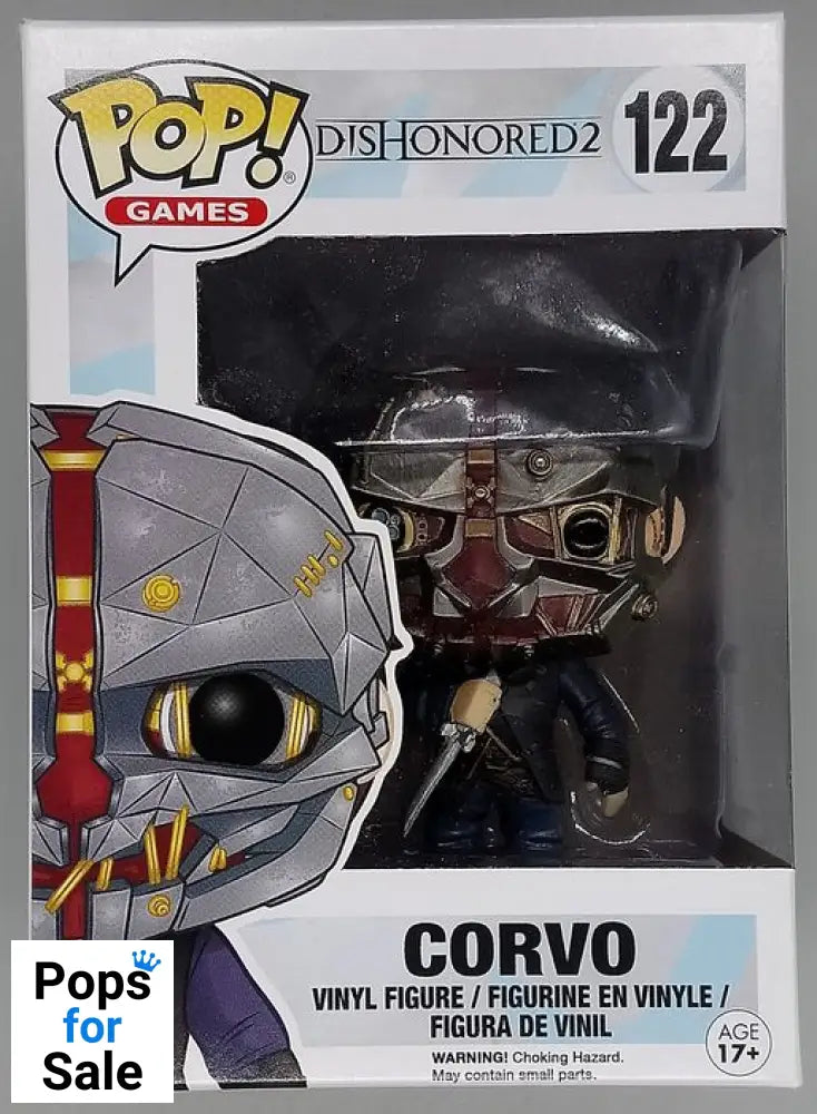 122 Corvo - Dishonored 2 - Damaged Box Funko POP