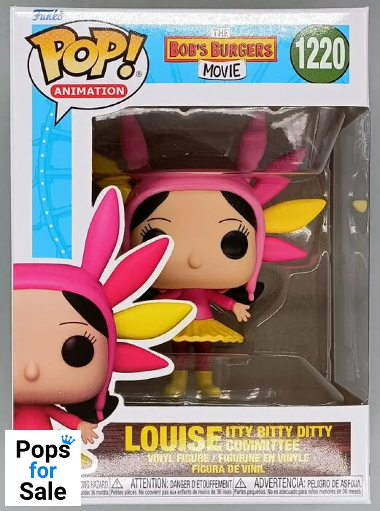 #1220 Louise (Itty Bitty Ditty Committee) - Bobs Burgers Funko POP - PopsforSale.co.uk