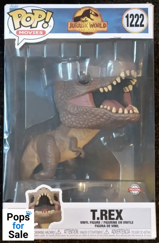 #1222 T.Rex - 10 Inch - Jurassic World Dominion Box Damaged Funko POP - PopsforSale.co.uk