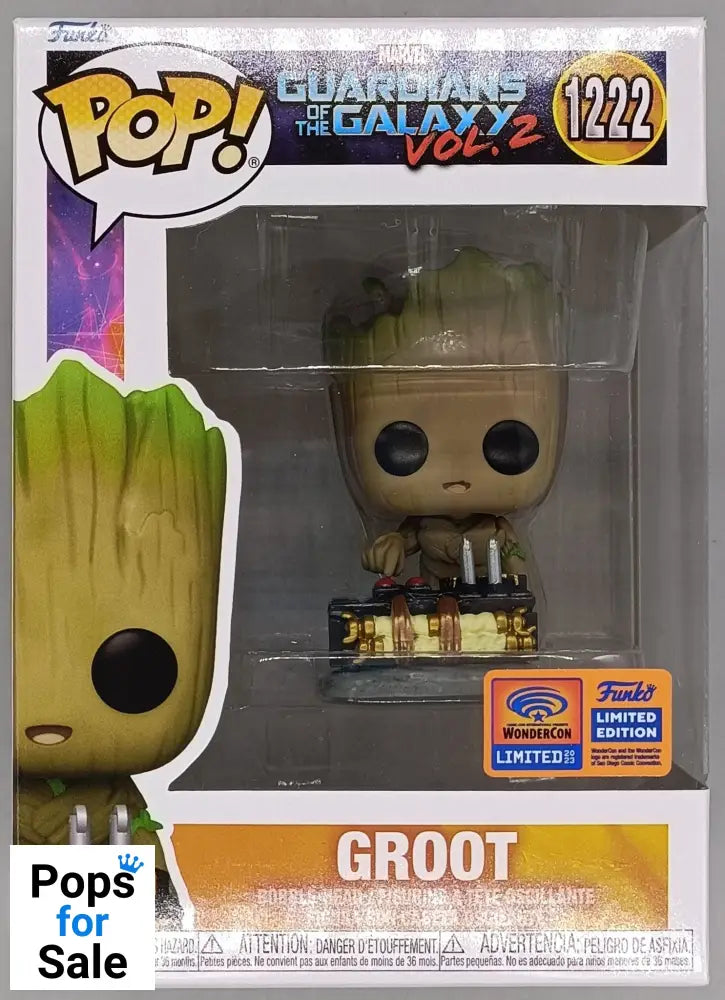 #1222 WC Groot (Pushing Button) Marvel GotG 2 2023 Con Funko POP - PopsforSale.co.uk