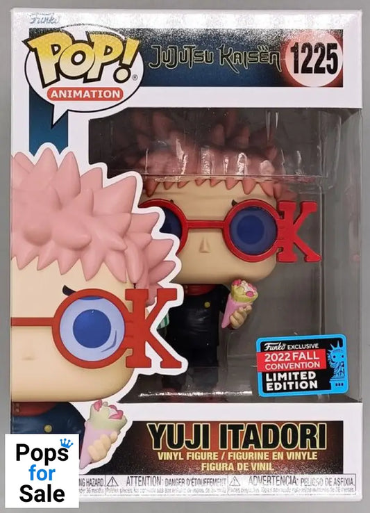 #1225 Yuji Itadori (w/ Glasses) - Jujutsu Kaisen - 2022 Con Funko POP - PopsforSale.co.uk