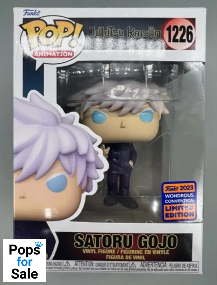#1226 Satoru Gojo (Unmasked) - Jujutsu Kaisen - 2023 Con Funko POP