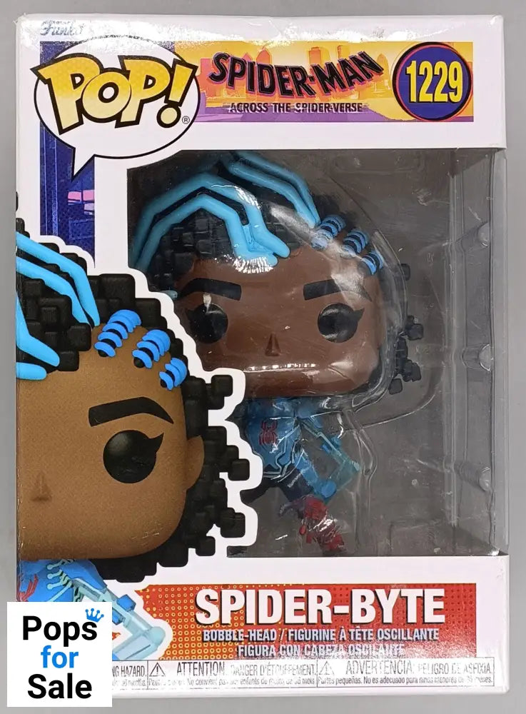 1229 Spider-Byte Marvel Spiderman Across The Spiderverse Funko POP - Box Damaged
