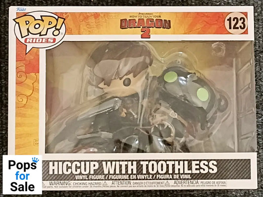 123 Hiccup w/Toothless Rides Deluxe - How to Train Your Dragon 2 Funko POP - Brand New