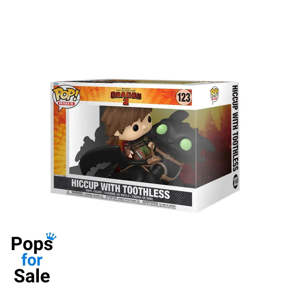 123 Hiccup W/Toothless Rides Deluxe - How To Train Your Dragon Funko Pop Preorder