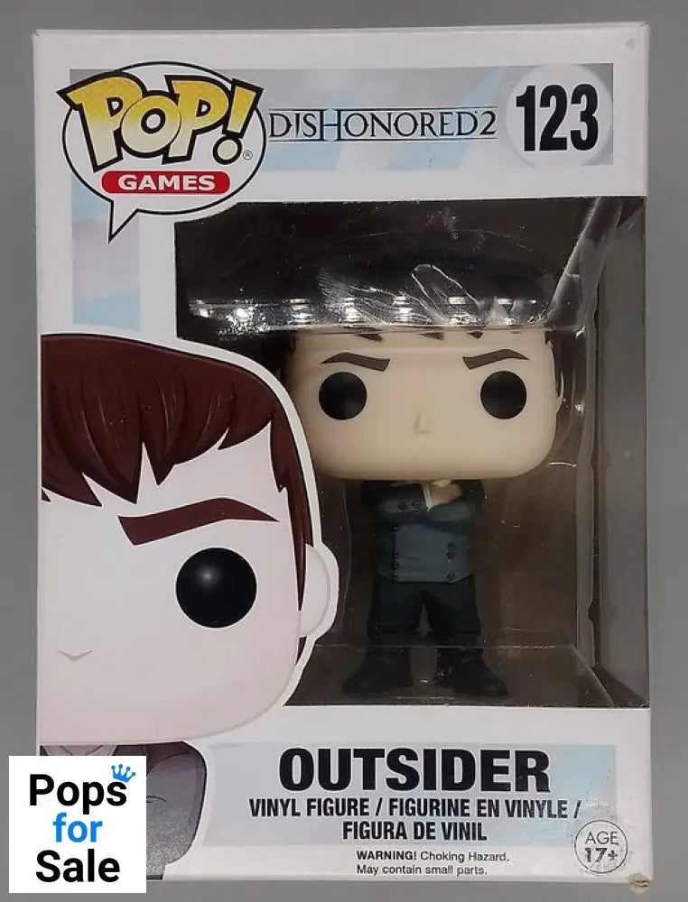 #123 Outsider - Dishonored 2 - Box Damaged Funko POP