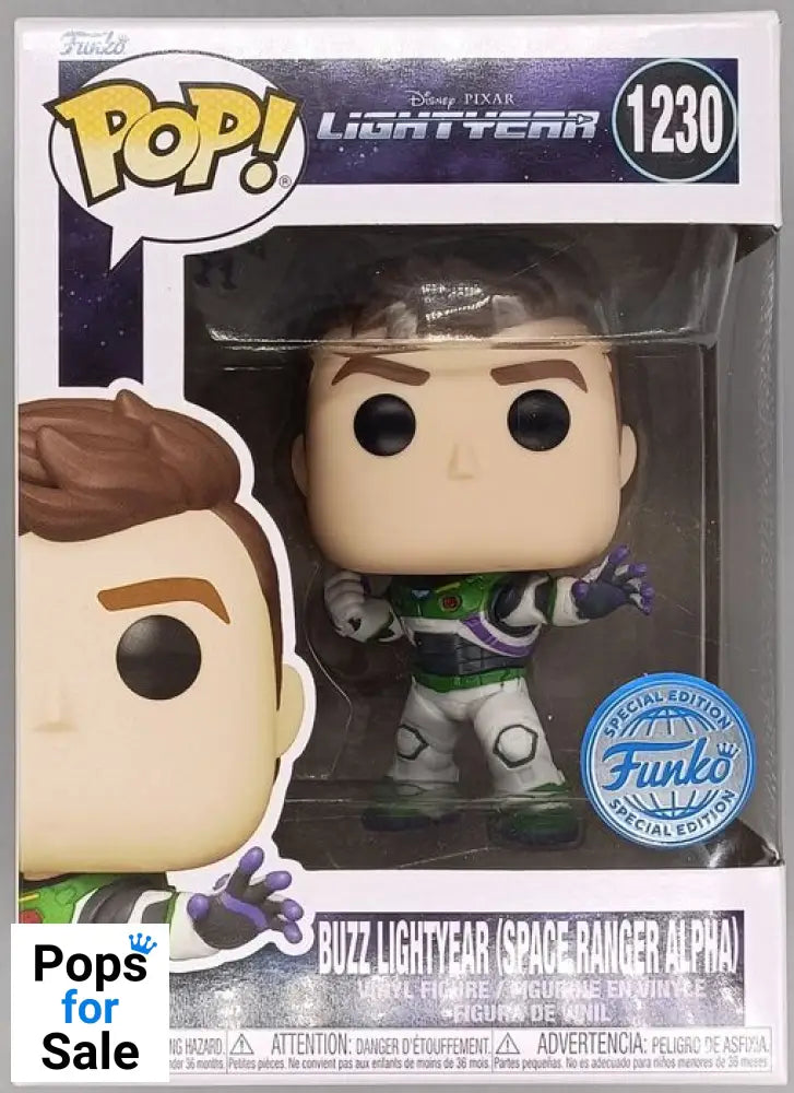 #1230 Buzz Lightyear (Space Ranger Alpha) Disney Lightyear Funko POP - PopsforSale.co.uk