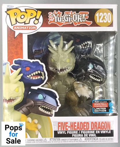 1230 Five-Headed Dragon - 6 Inch - Yu-Gi-Oh! 2022 Con - Funko POP - Box Damaged