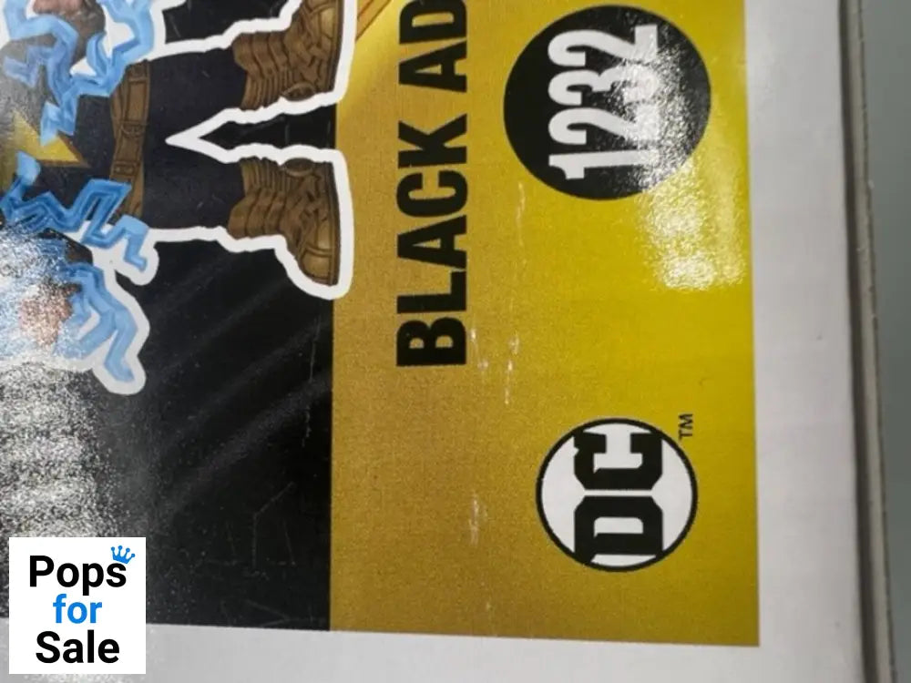 #1232 Black Adam (w/ Lightning) - Black Adam - Box Damaged Funko POP