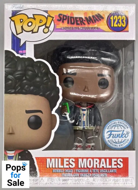 #1233 Miles Morales Marvel Spider-Man Across The Spider-Verse Funko POP - PopsforSale.co.uk