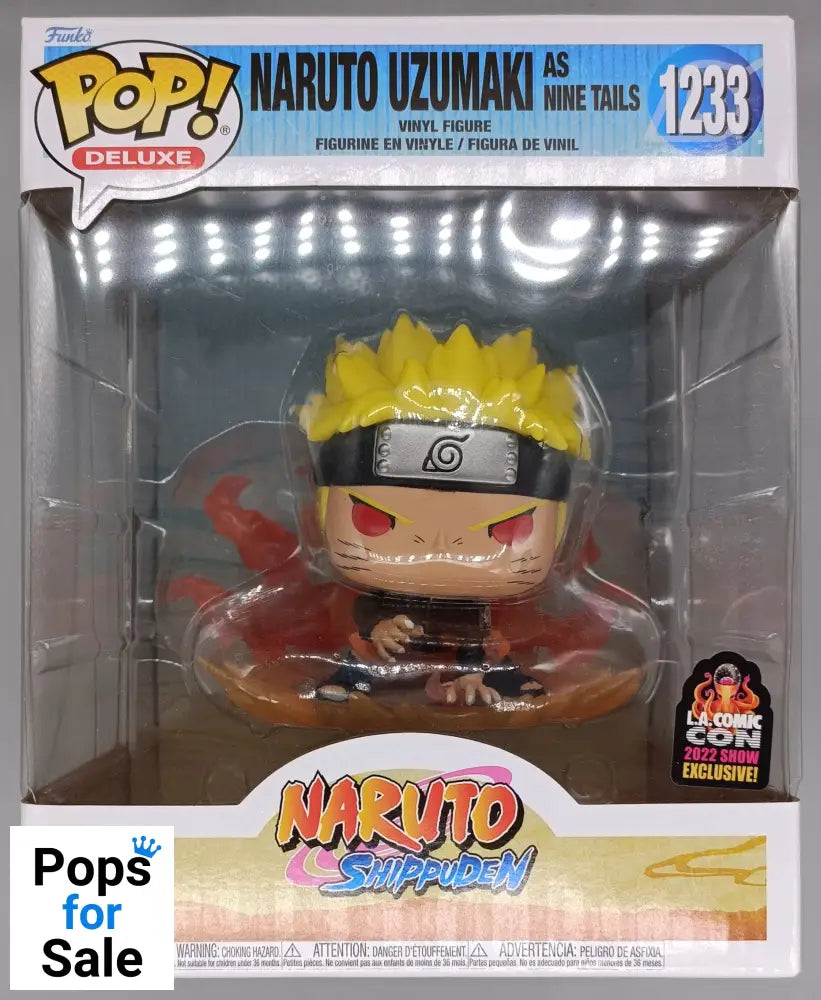 #1233 Naruto Uzumaki (as Nine Tails) Deluxe - Naruto Shippud Funko POP