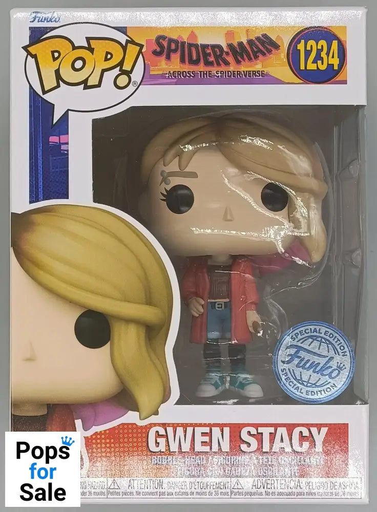 #1234 Gwen Stacy Marvel Spider-Man Across the Spider-verse Funko POP - PopsforSale.co.uk