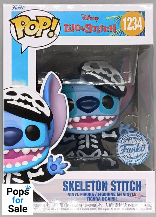 #1234 Skeleton Stitch - Disney Lilo & Stitch Funko POP