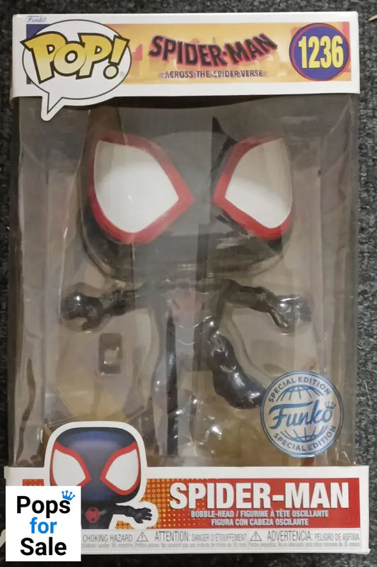1236 Spider-Man 10 Inch Marvel Across the Spider-Verse Funko POP - Box Damaged