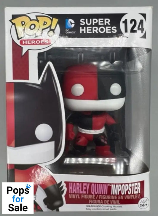 #124 Harley Quinn Impopster - DC Super Heroes - Box Damaged Funko POP