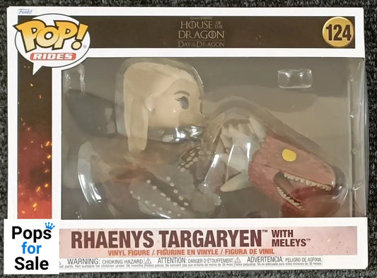 124 Rhaenys Targaryen with Meleys - Rides - House of the Dragon (Game of Thrones) New Funko POP