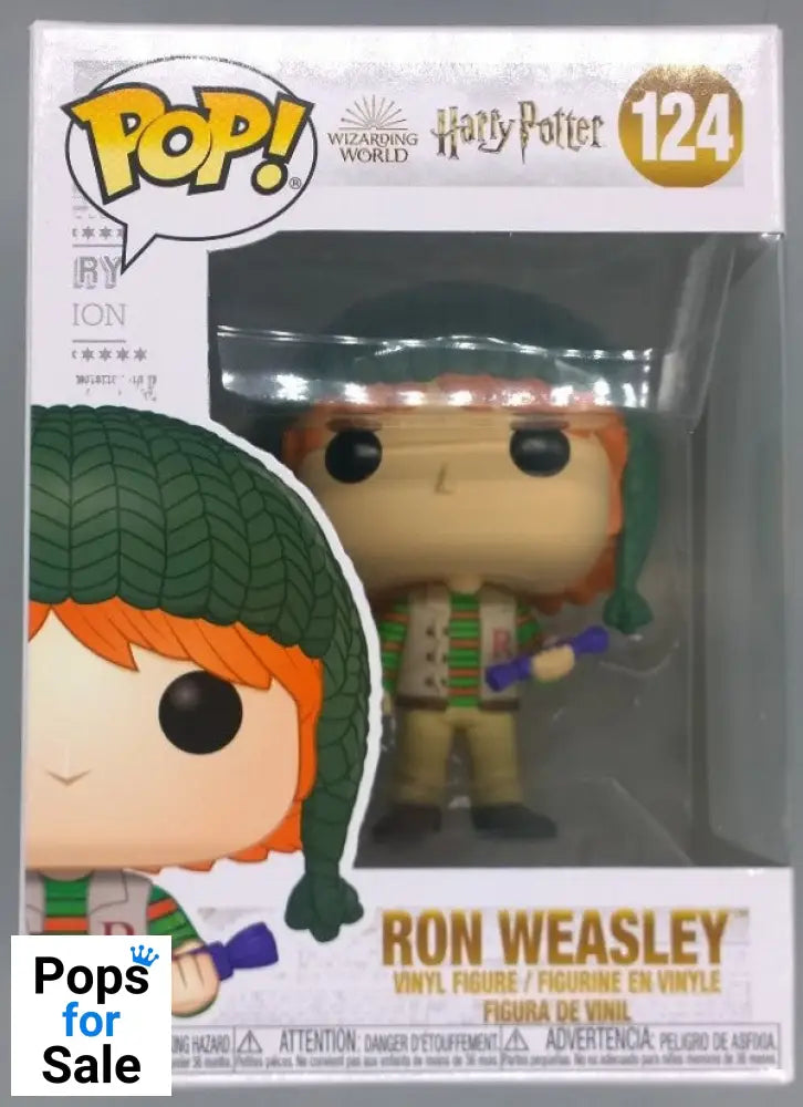 #124 Ron Weasley (Holiday) - Harry Potter - Brand New Funko POP in Protector
