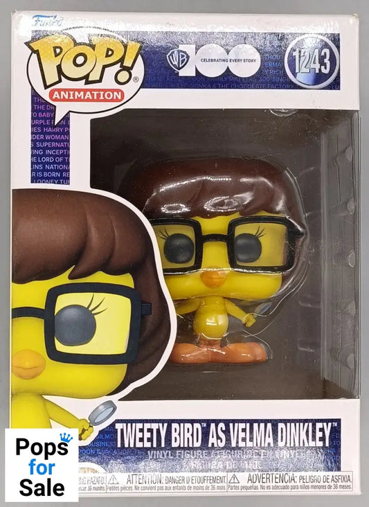 1243 Tweety Bird (as Velma Dinkley) Scooby Doo Looney Tunes Funko POP - Box Damaged