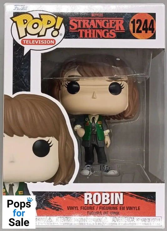 #1244 Robin - Stranger Things - Box Damaged Funko POP - PopsforSale.co.uk