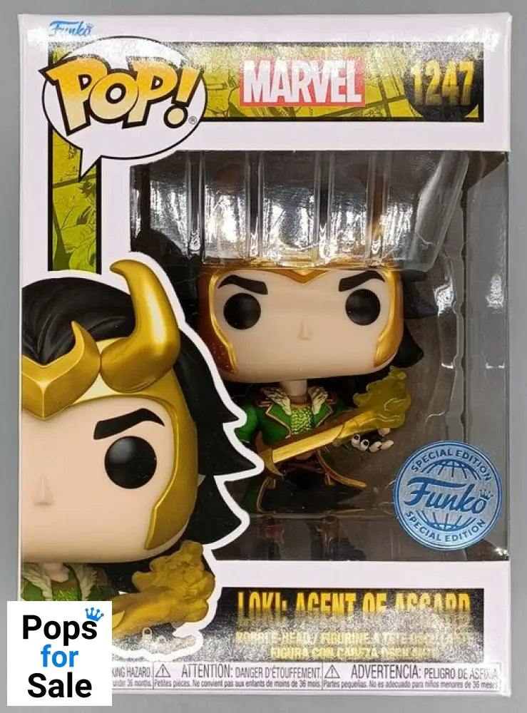 1247 Loki: Agent of Asgard - Marvel - Box Damaged Funko POP