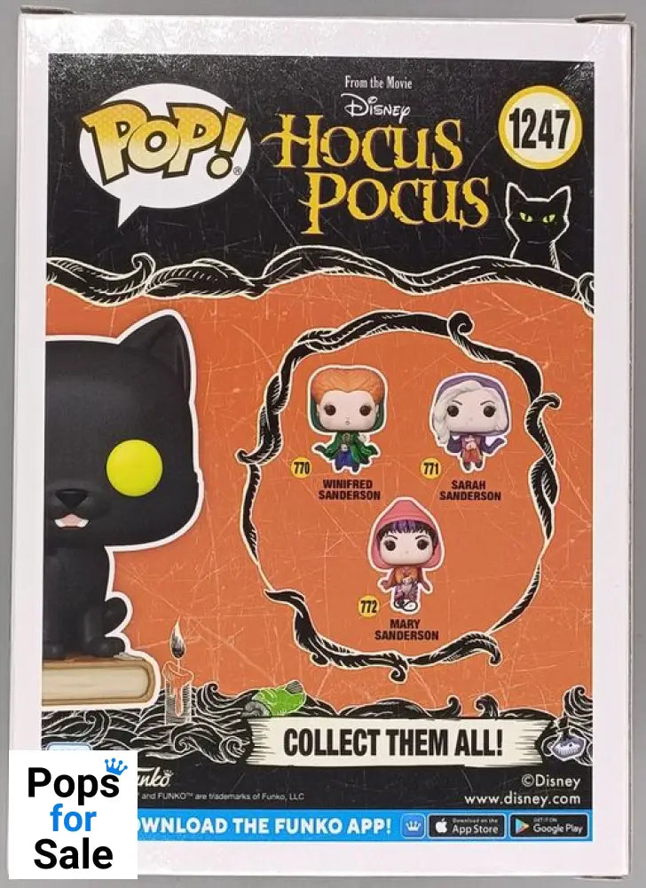 #1247 Thackery Binx - Disney Hocus Pocus - Box Damaged Funko POP