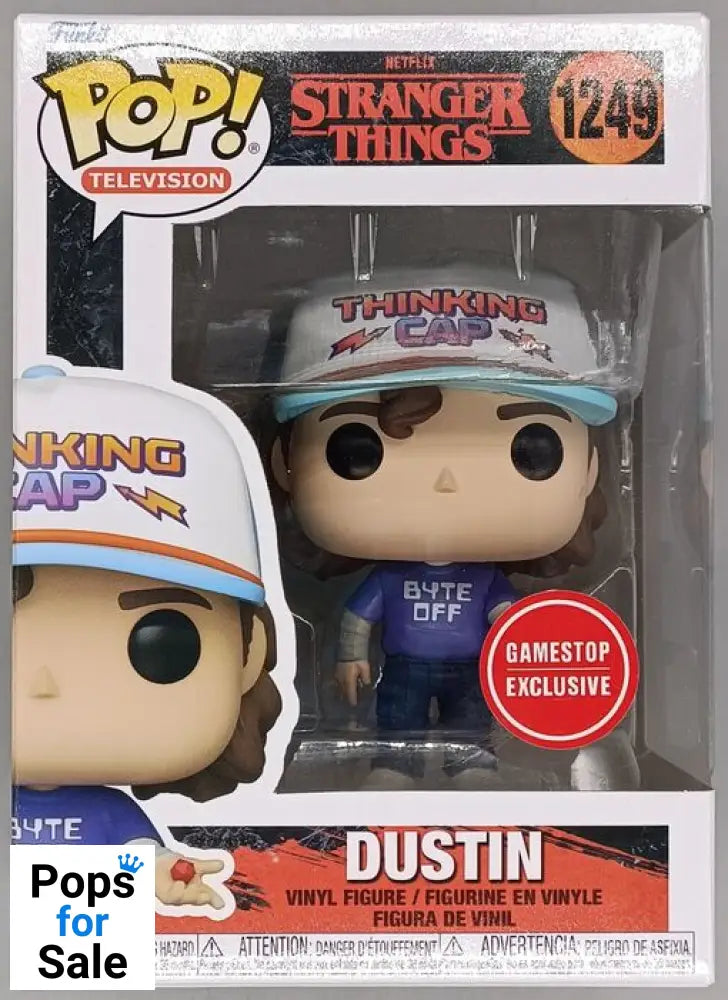 #1249 Dustin (Byte Off) - Stranger Things - Box Damaged Funko POP