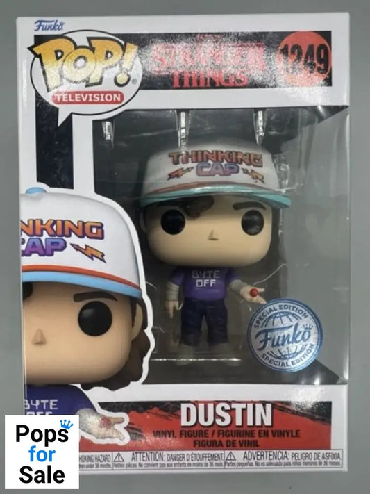 #1249 Dustin (Byte Off) - Stranger Things Funko POP - PopsforSale.co.uk