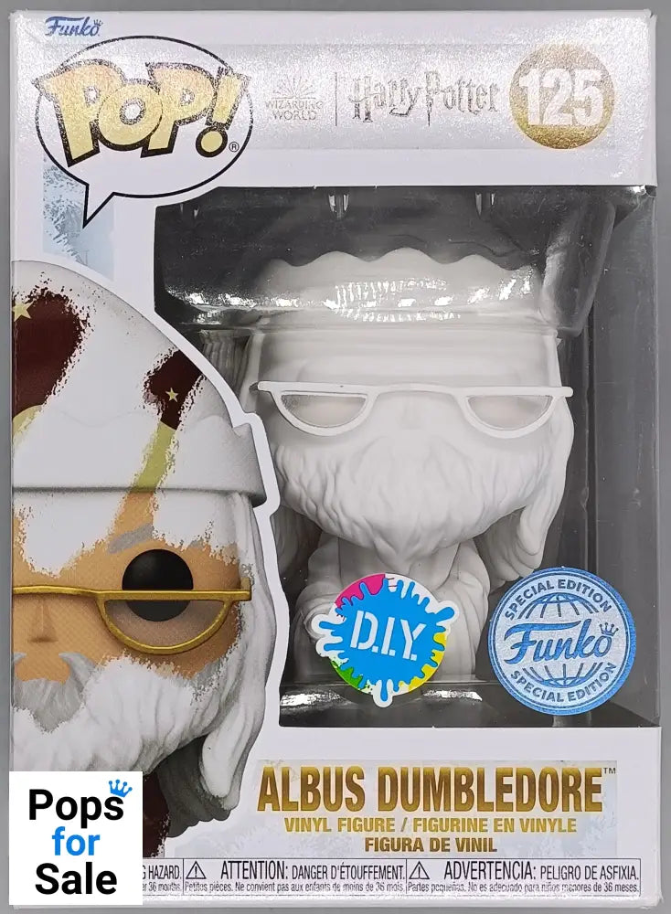 #125 Albus Dumbledore (Holiday DIY) - Harry Potter - Brand New Funko POP in Protector