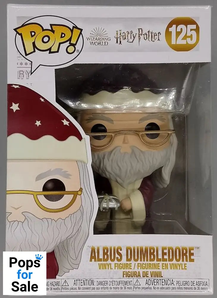 125 Albus Dumbledore (Holiday) - Harry Potter - Funko POP - Box Damaged