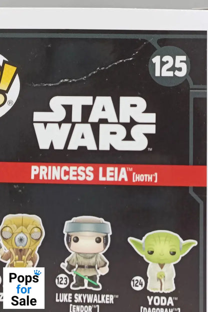 #125 Princess Leia (Hoth) - Star Wars - 2017 Con Box Damaged Funko POP