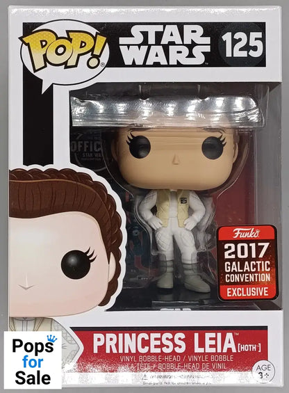 #125 Princess Leia (Hoth) - Star Wars - 2017 Con Box Damaged Funko POP