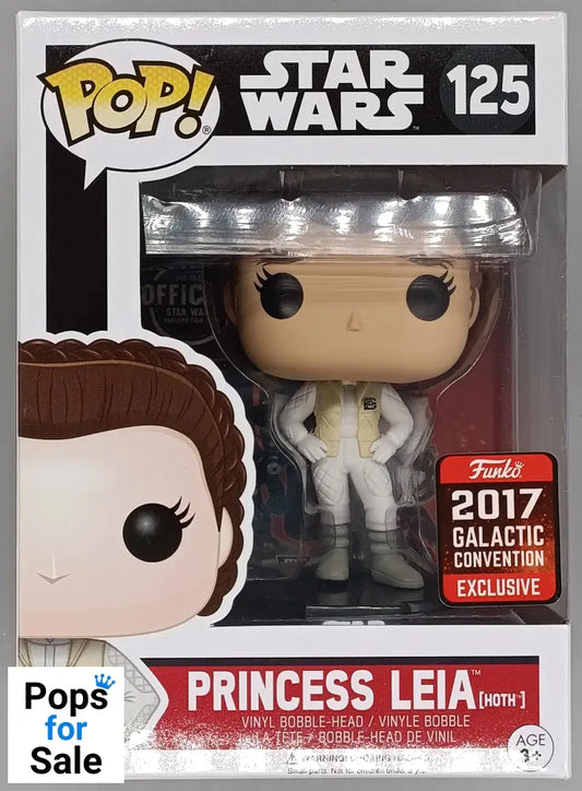 #125 Princess Leia (Hoth) - Star Wars - 2017 Con Box Damaged Funko POP
