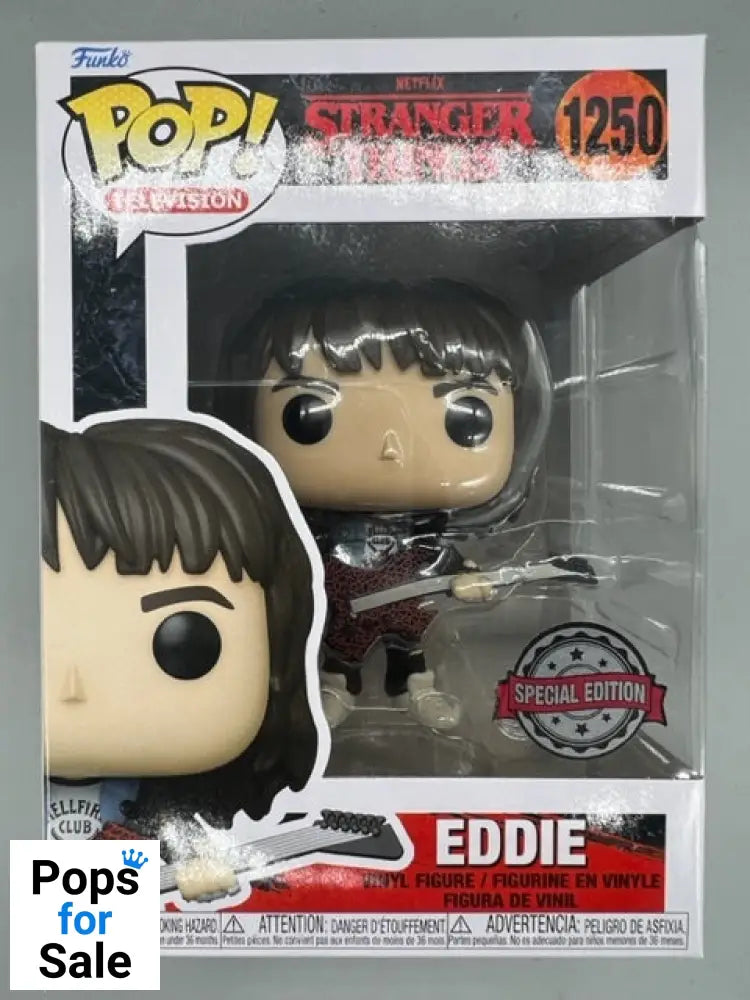 1250 Eddie - Stranger Things Funko POP - Brand New